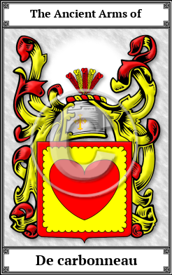 De carbonneau Family Crest Download (JPG)  Book Plated - 150 DPI